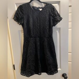 J. Crew black lace dress